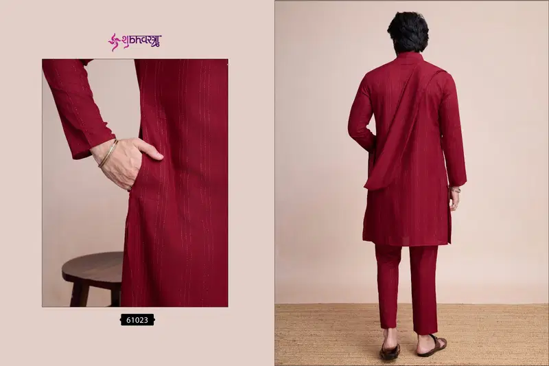 Modern Ethnics By Shubhvastra Mens Kurta Pajama With Dupatta Wholesale Online